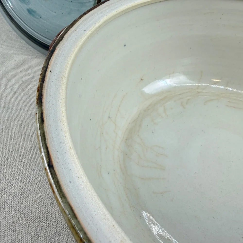 Bill Brigham Cowtown Pottery‎ Rattlesnake Casserole Dish Studio Stoneware Texas